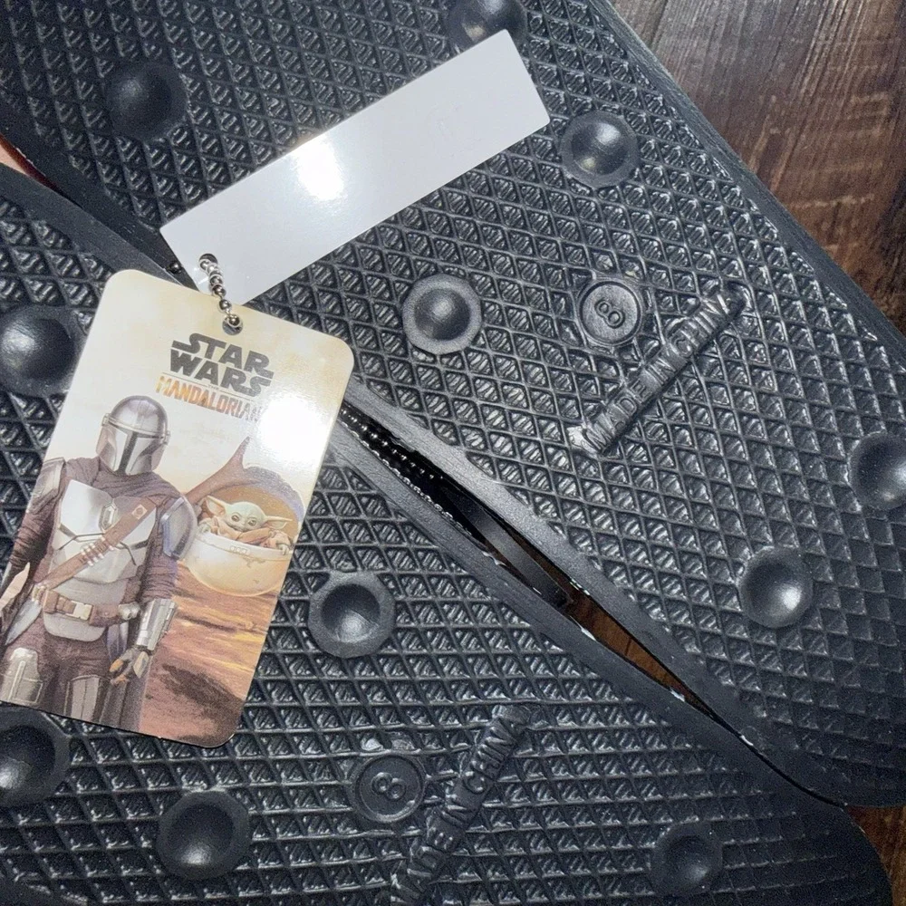 Ground Up Star Wars Mandalorian Grogu Men's Slide Sandals Black/Green US 8
